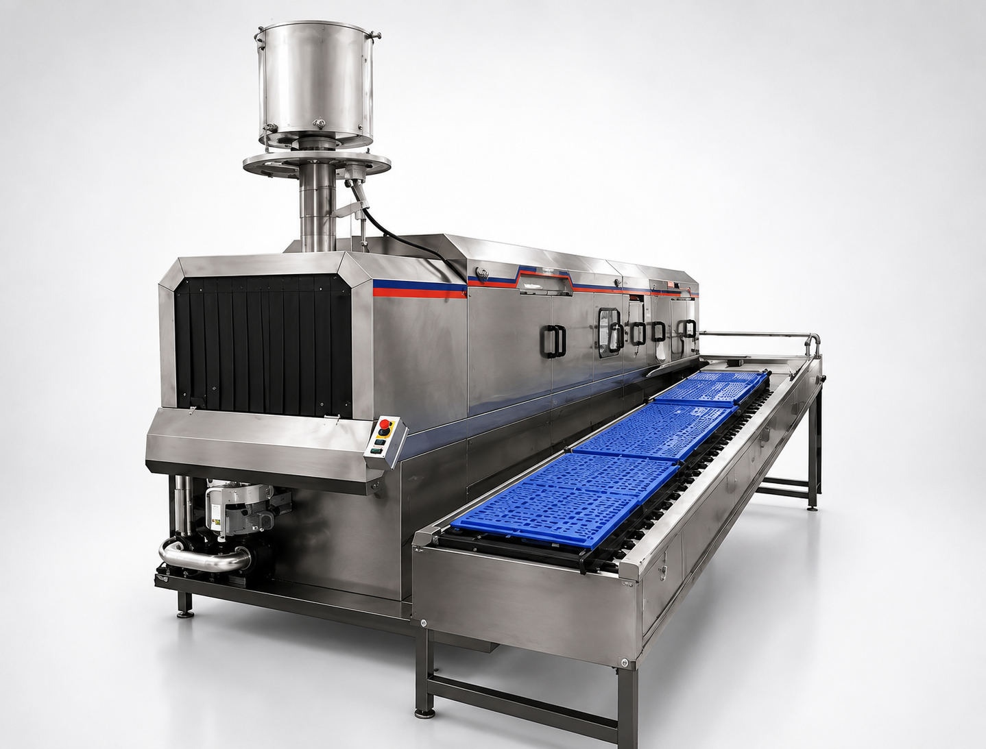 Crate Bin Tray Cleaning Machine